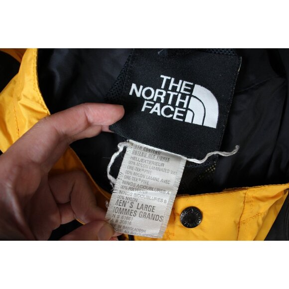 Vintage The North Face Men Large Gore-Tex Yellow Black Gorpcore Jacket RARE K649 - Picture 8 of 8
